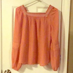 Lauren Conrad peach blouse.